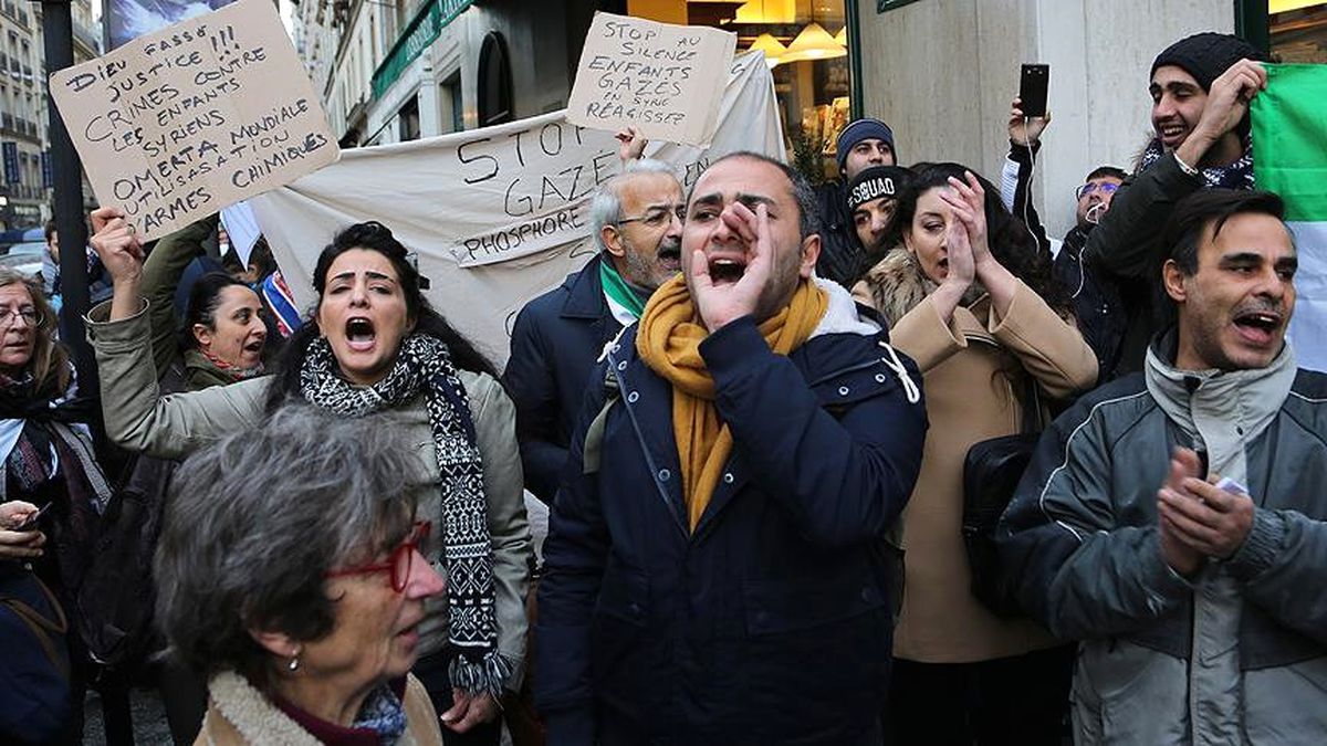 Paris\'te Halep Protestosu