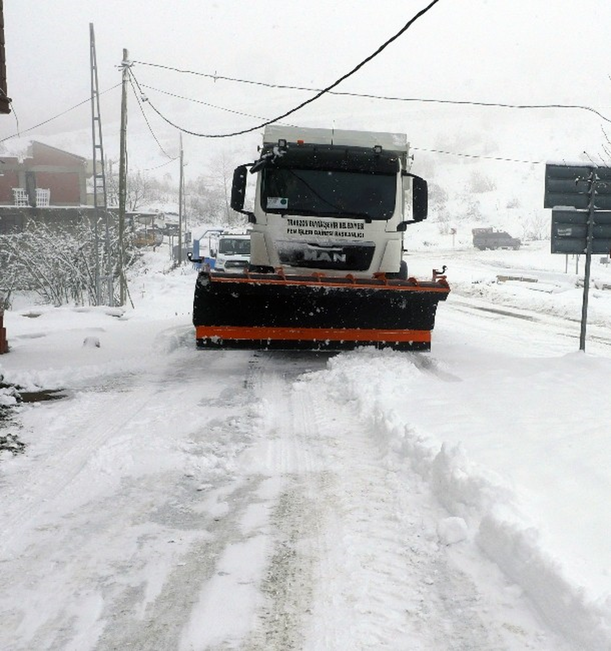 Trabzon\'da Kar Mücadelesi Çalışmaları