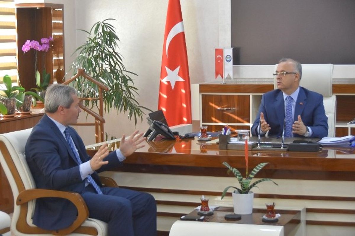 Ulaşım Daire Başkanı Deniz\'den Başkan Kayda\'ya Ziyaret