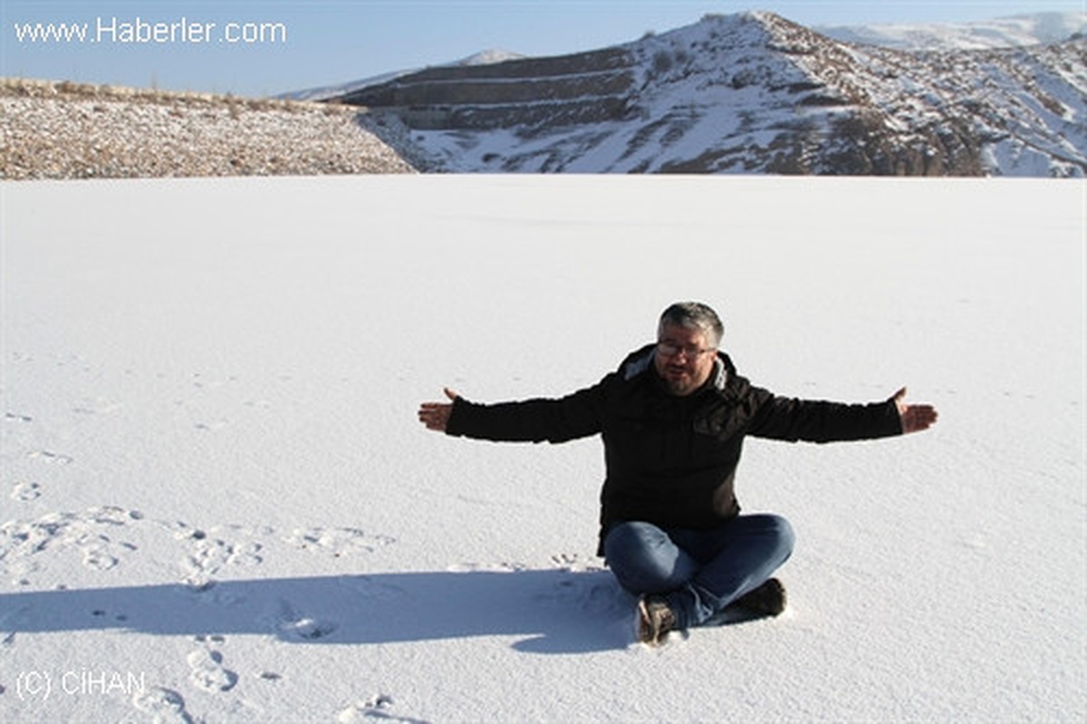 Göyne Sulama Barajı Buz Tuttu