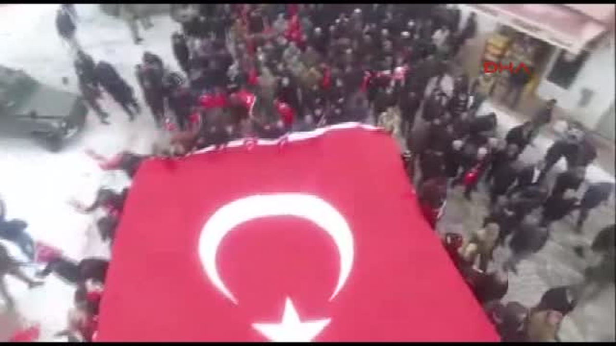 Hakkari Egm Terör Protestosu Görüntülerini Paylaştı