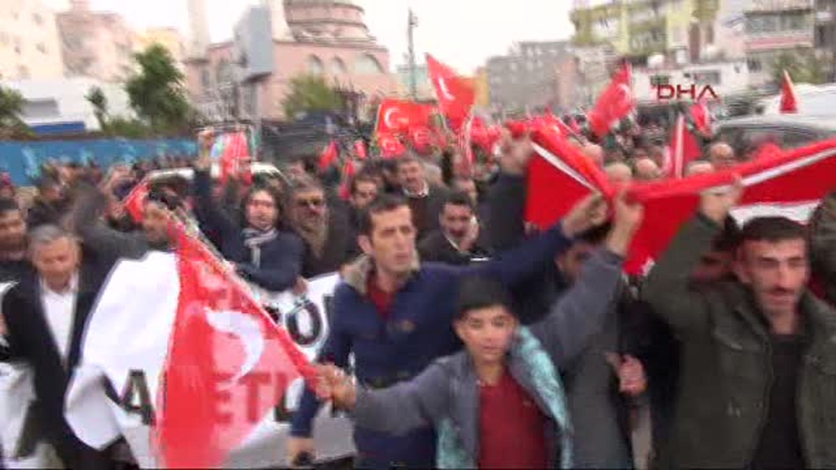 Şırnak - Cizre\'de Terörü Protesto Gösterici ve Yürüyüşü