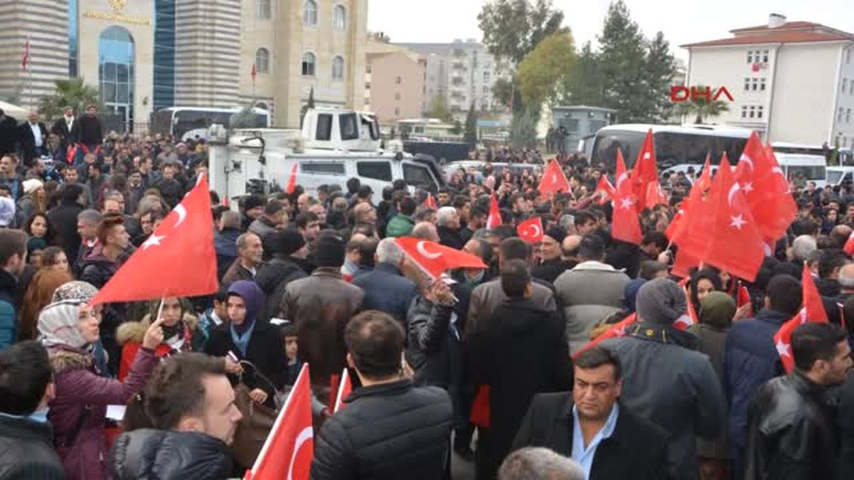 Şırnak Cizre Egm Terör Protestosu Görüntülerini Paylaştı