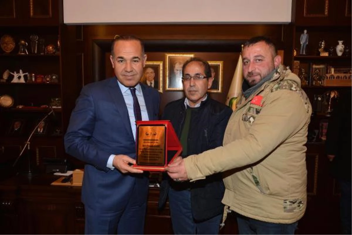 Suriyeli Türkmen Komutanlardan, Başkan Sözlü\'ye Teşekkür Ziyareti