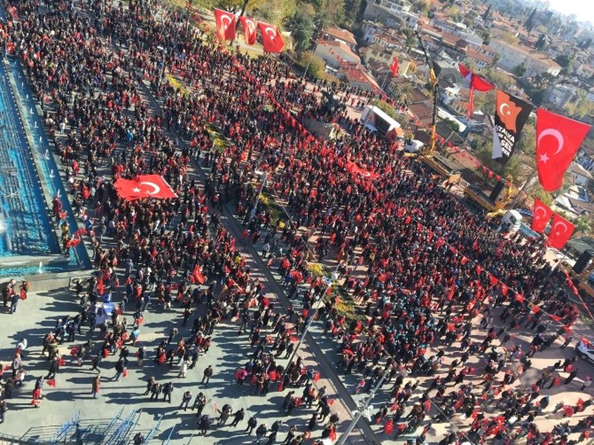 Yurdun Dört Bir Yanında \'Teröre Lanet\' Yürüyüşleri