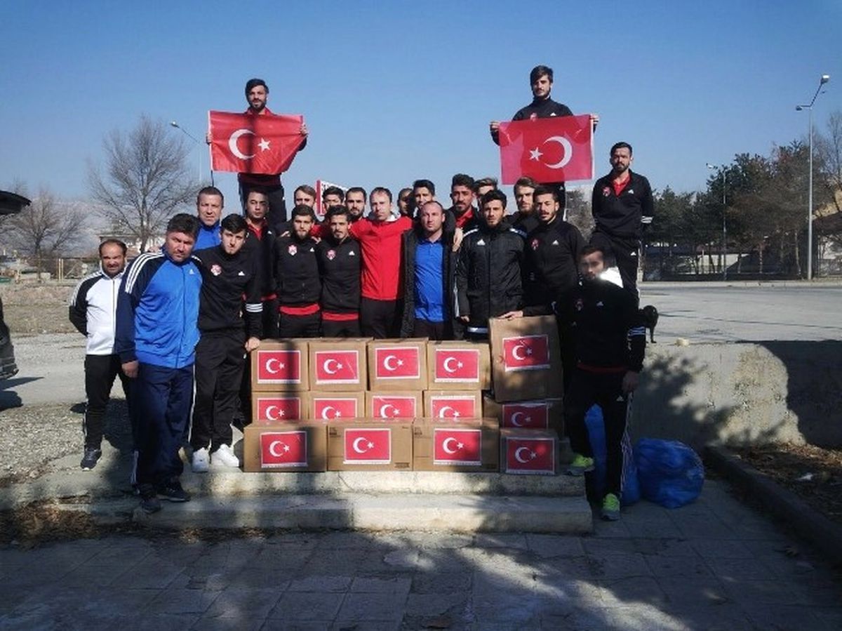 Anagold 24 Erzincanspor Dan "Halep\'e Yol Açın" Kampanyasına Destek
