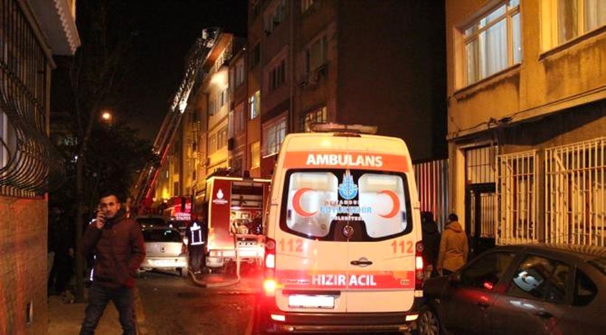 Beyoğlun\'da Korkutan Yangın