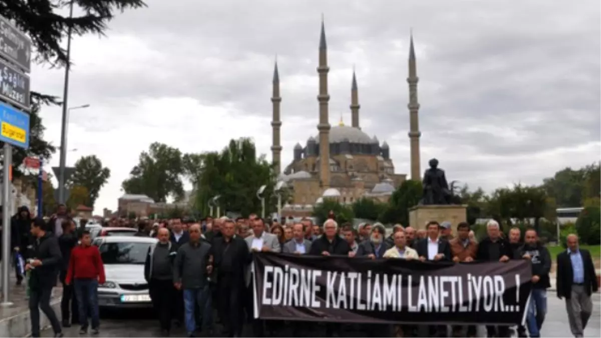 Edirne\'de, Terör Olaylarına Tepki