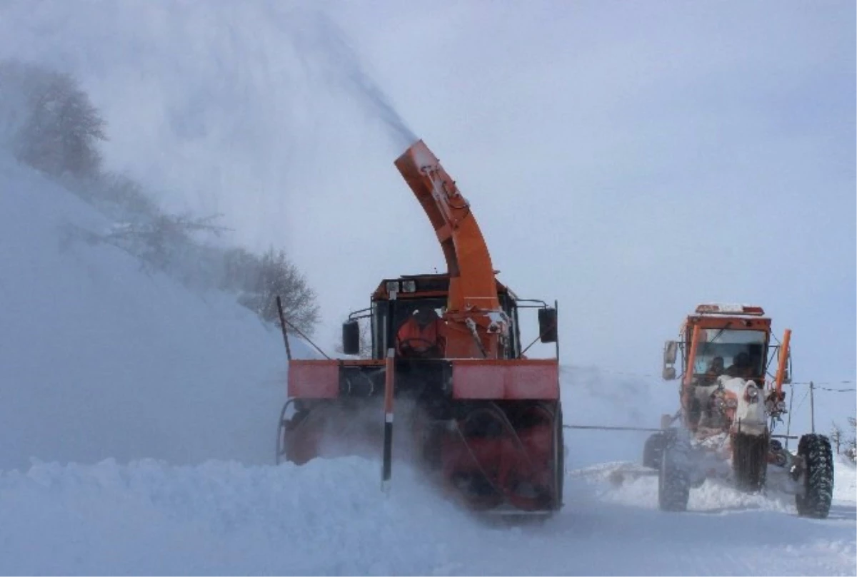 Elazığ\'da Kar Nedeniyle Kapanan 362 Köy Yolu Açıldı