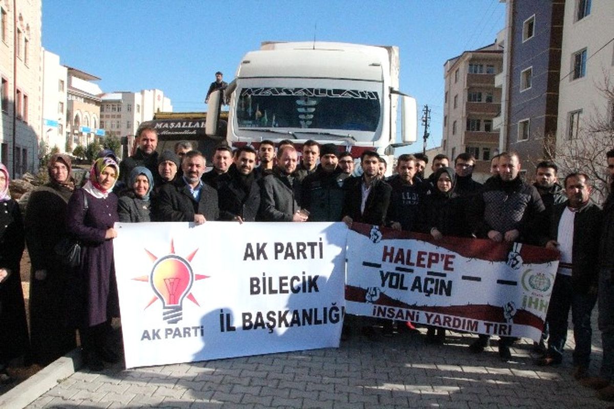 Halep\'e Bilecik\'ten İlk Yardım Tır\' Yola Çıktı