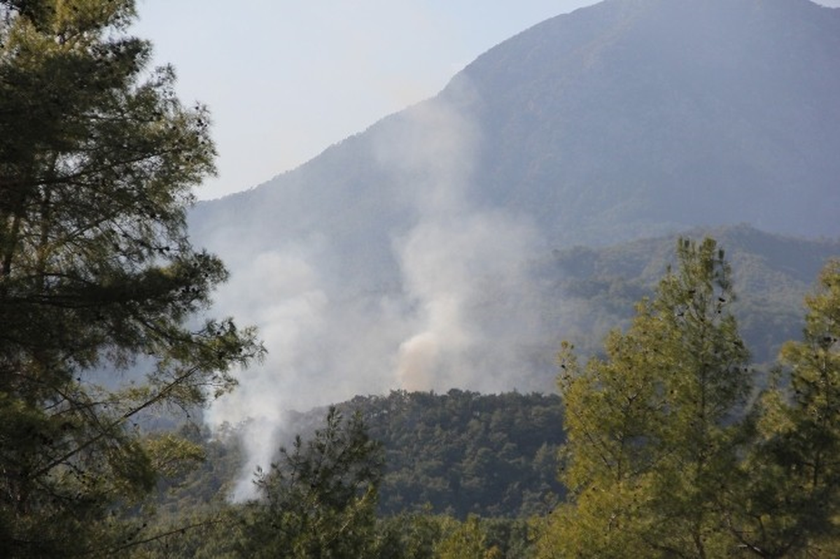 Kemer\'de Orman Yangını