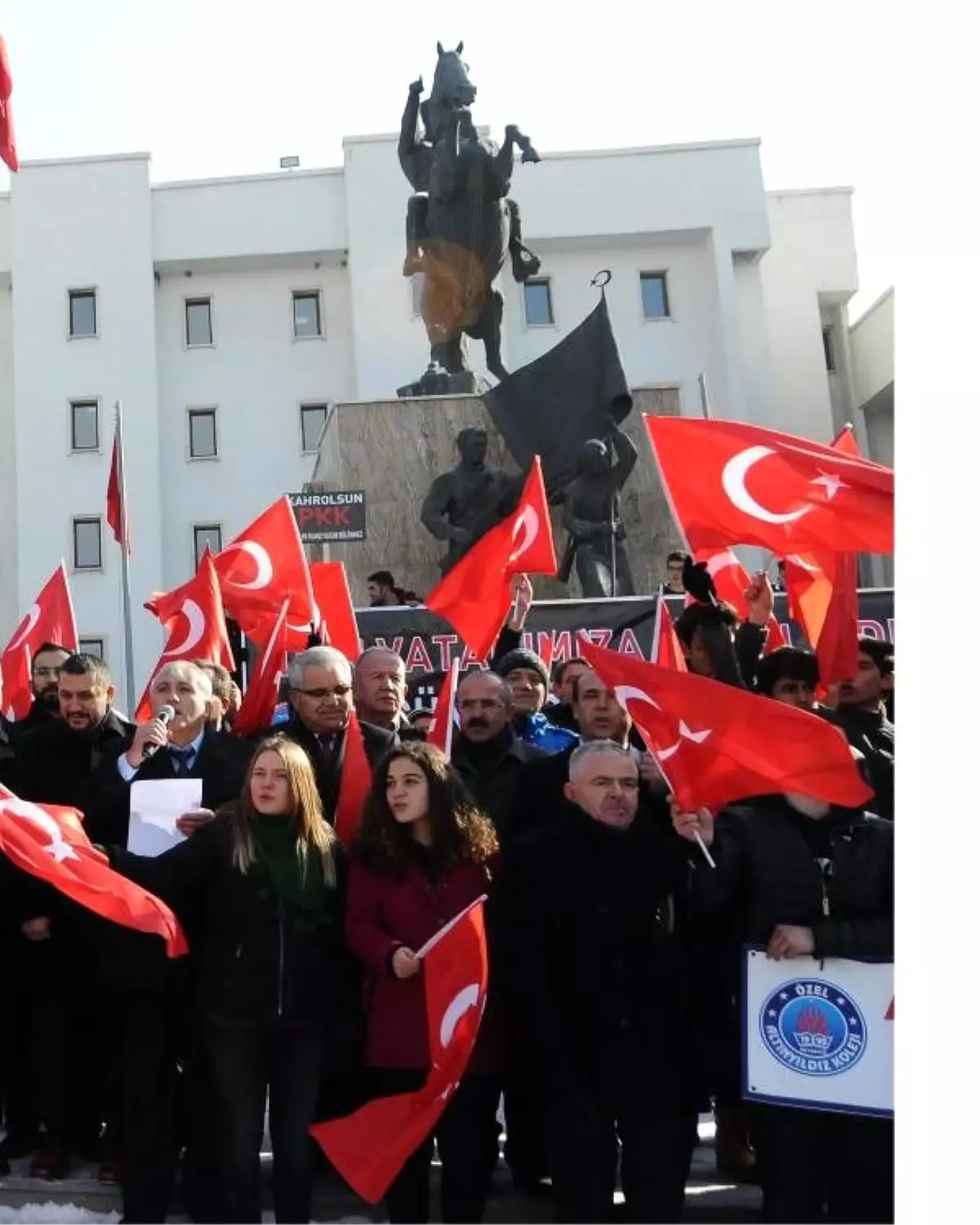 Nevşehir\'de Teröre Lanet, Şehitlere Dua