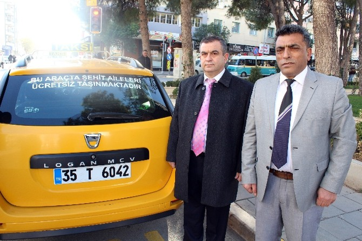 Taksiciler Şehit Ailelerini Ücretsiz Taşıyacak