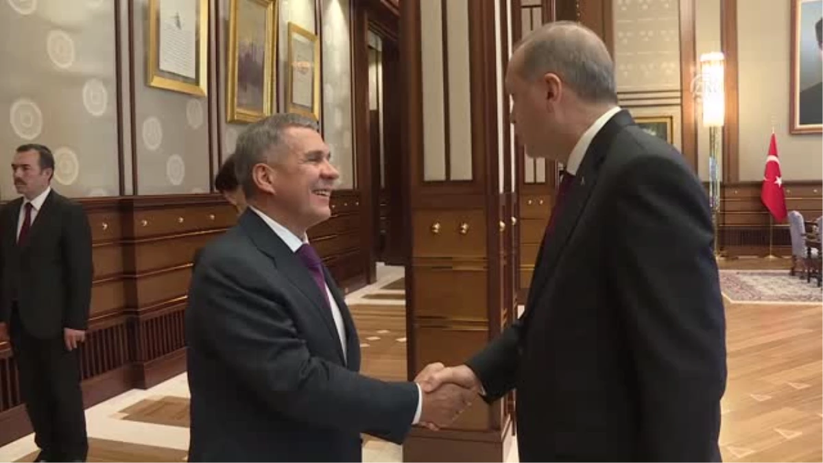 Arşiv) Büyükelçi Karlov, Cumhurbaşkanı Erdoğan, Tataristan Cumhurbaşkanı Minnihanov\'u Görüşmesinde