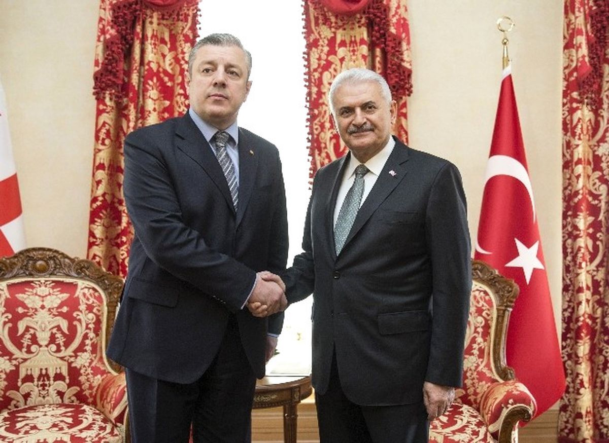 Başbakan Yıldırım, Gürcistan Başbakanı\'nı Kabul Etti