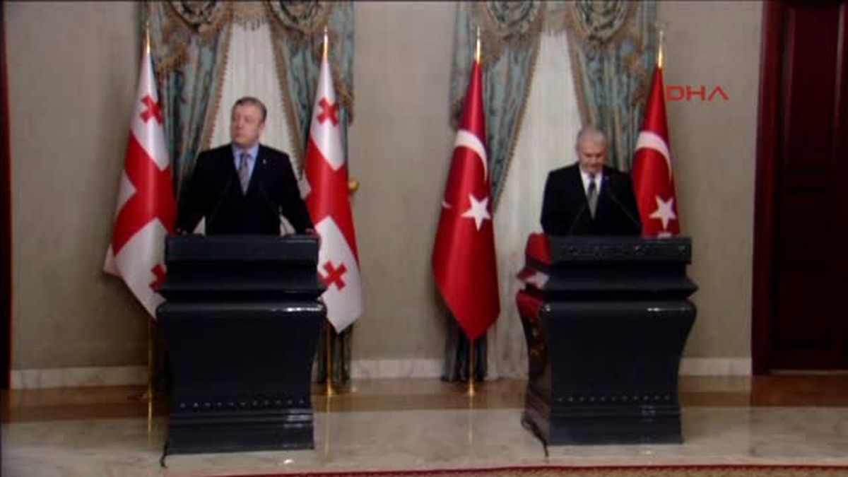 Başbakan Yıldırım ve Gürcistan Başbakanı Kvirikaşvili Ortak Basın Toplantısı Düzenledi 2