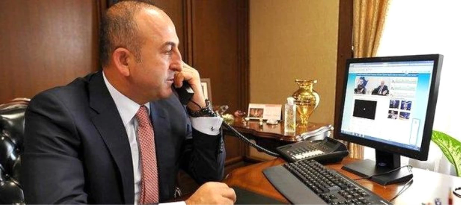 Çavuşoğlu, ABD Dışişleri Bakanı Kerry ile Telefonla Görüştü