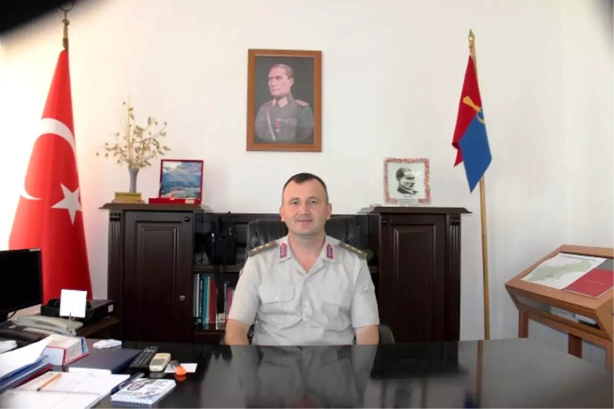 Dinar Jandarma Komutanı Ateş, Yeni Görevine Başladı