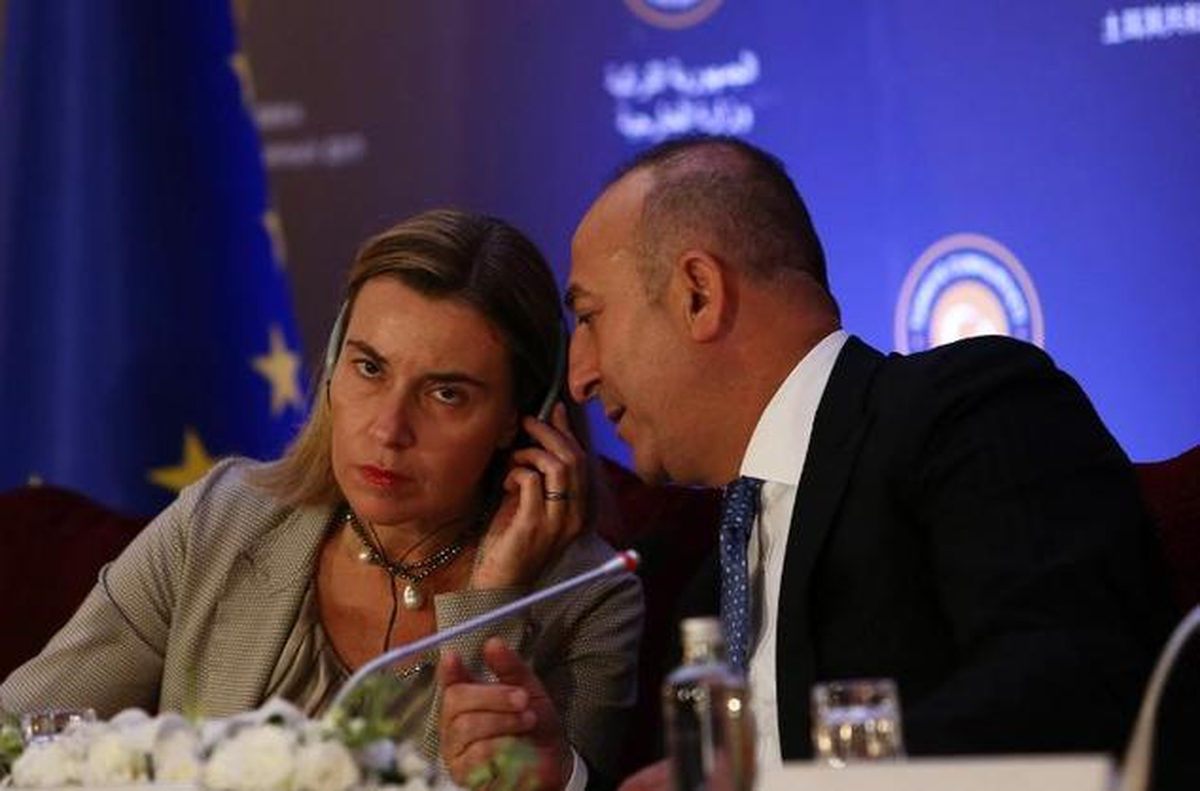 Dışişleri Bakanı Çavuşoğlu, AB Komisyonu Başkan Yardımcısı Mogherini ile Görüştü