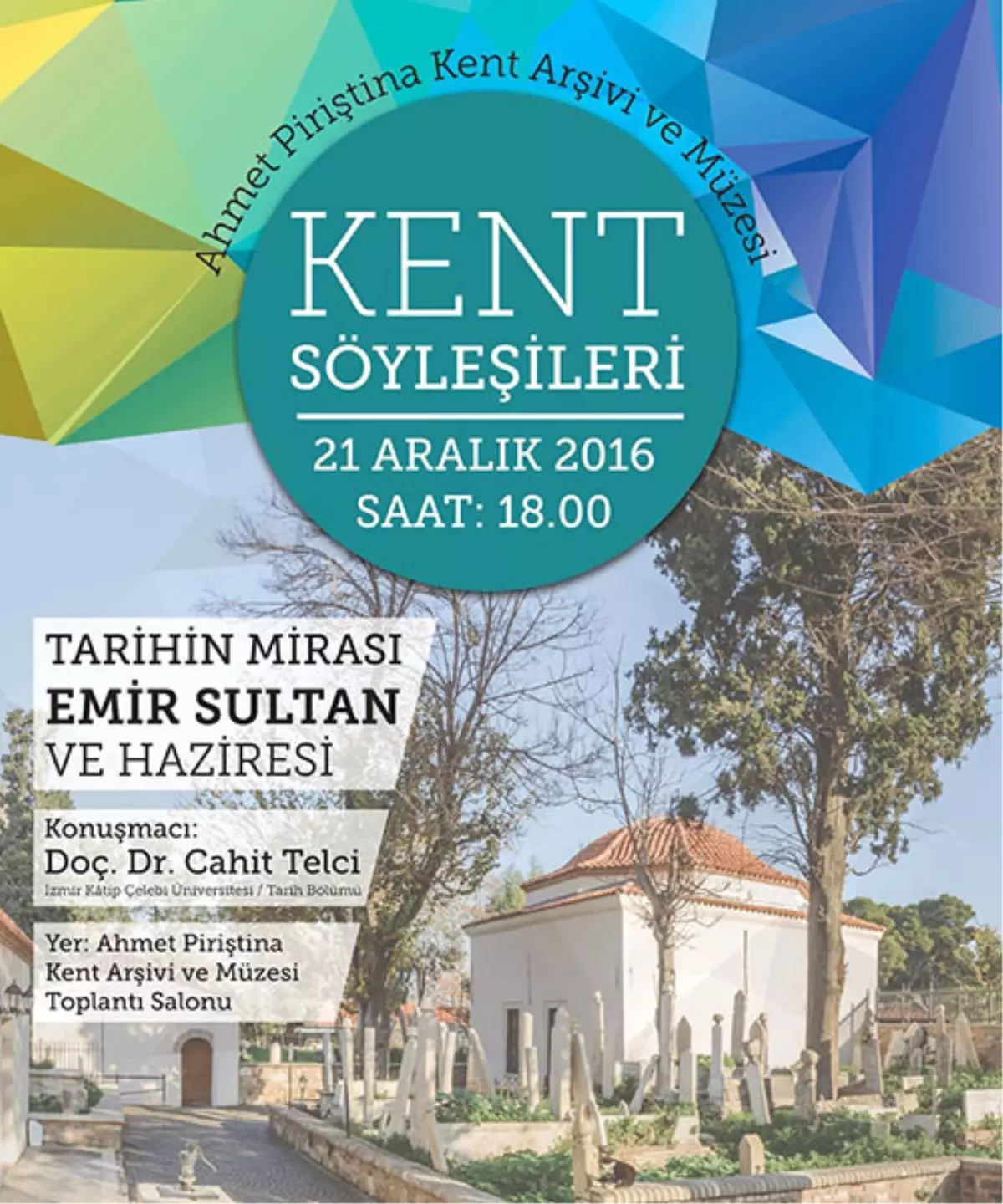 Doç. Dr. Cahit Telci ile Kent Söyleşisi "Tarih\'in Mirası Emir Sultan ve Haziresi"