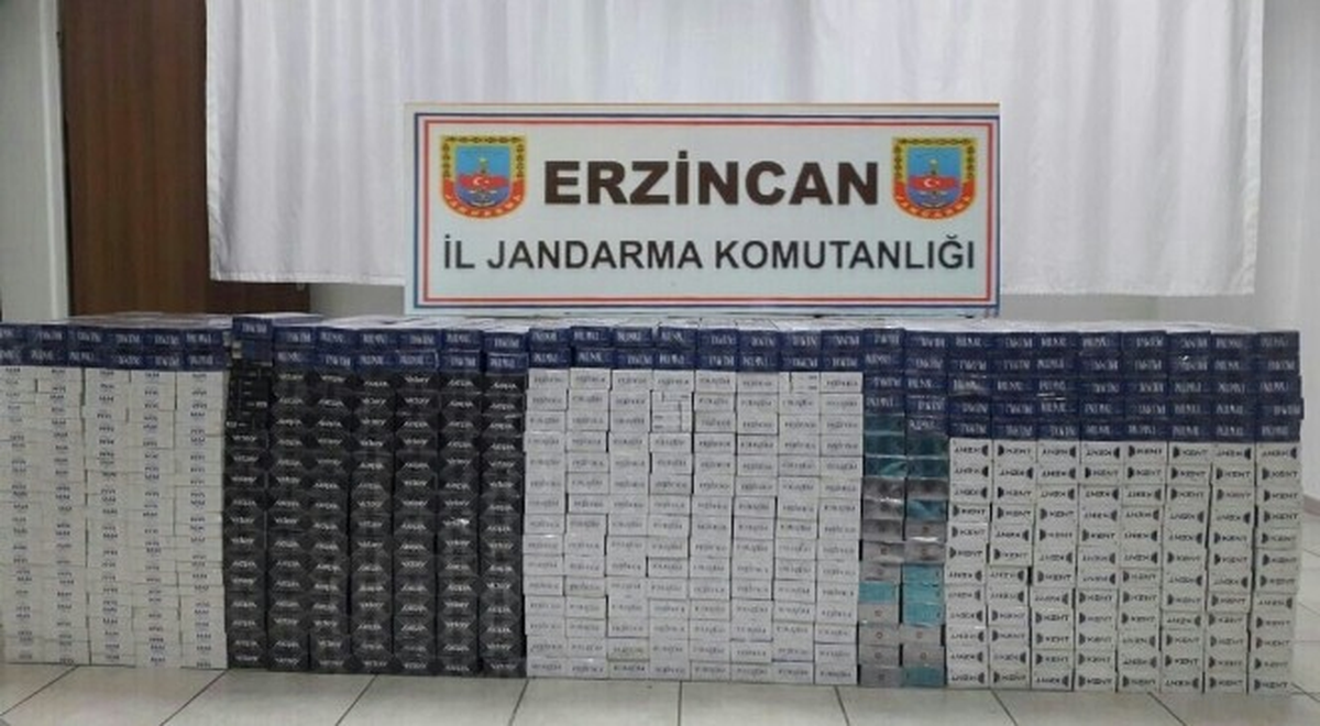 Erzincan\'da Kaçak Sigara Operasyonu