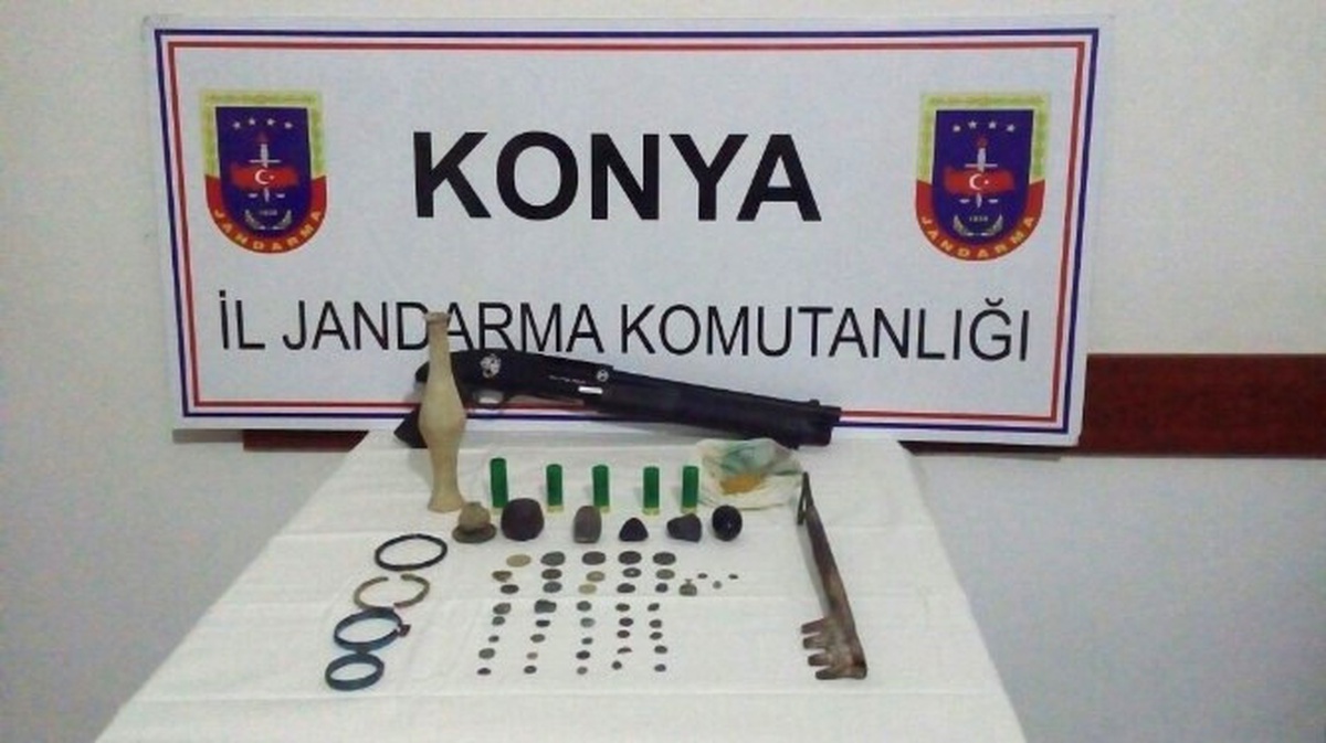 Konya\'da Tarihi Eser Kaçakçısı 3 Kişi Gözaltına Alındı