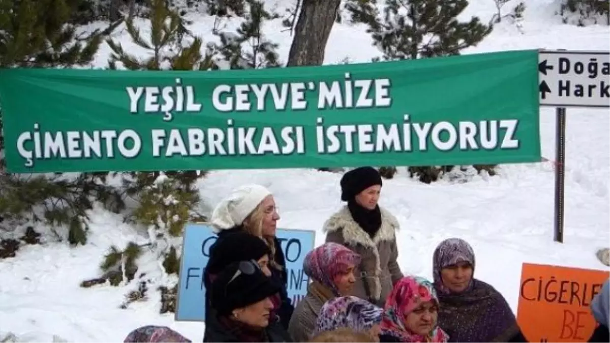 Köylülerden Çimento Fabrikası Kurulmasına Tepki