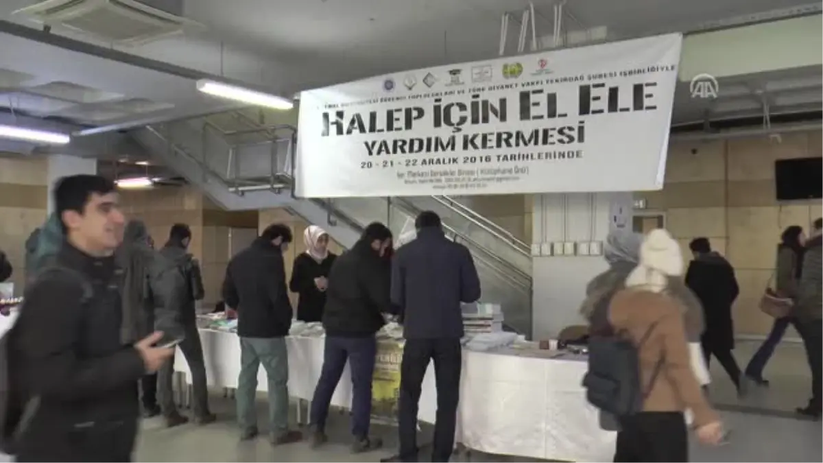 Nkü Öğrencilerinden Halep\'e Yardım Kermesi