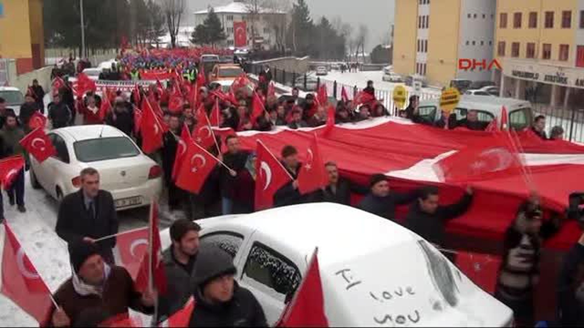 Safranbolu\'da \'Teröre Lanet\' Yürüyüşü