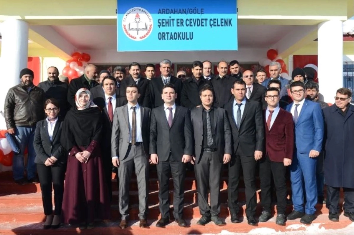 Şehit Er Cevdet Çelenk Ortaokulu Resmi Törenle Açıldı