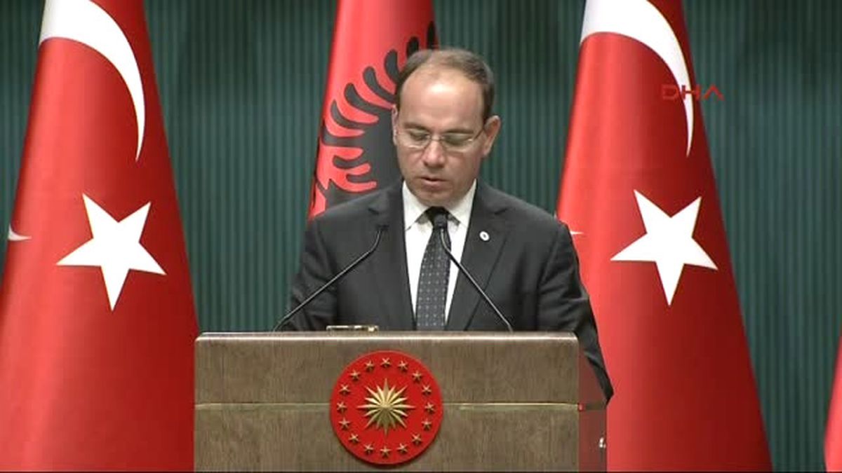 Cumhurbaşkanı Erdoğan,arnavutluk Cumhurbaşkanı Nişani Ile Ortak Basın Toplantısı