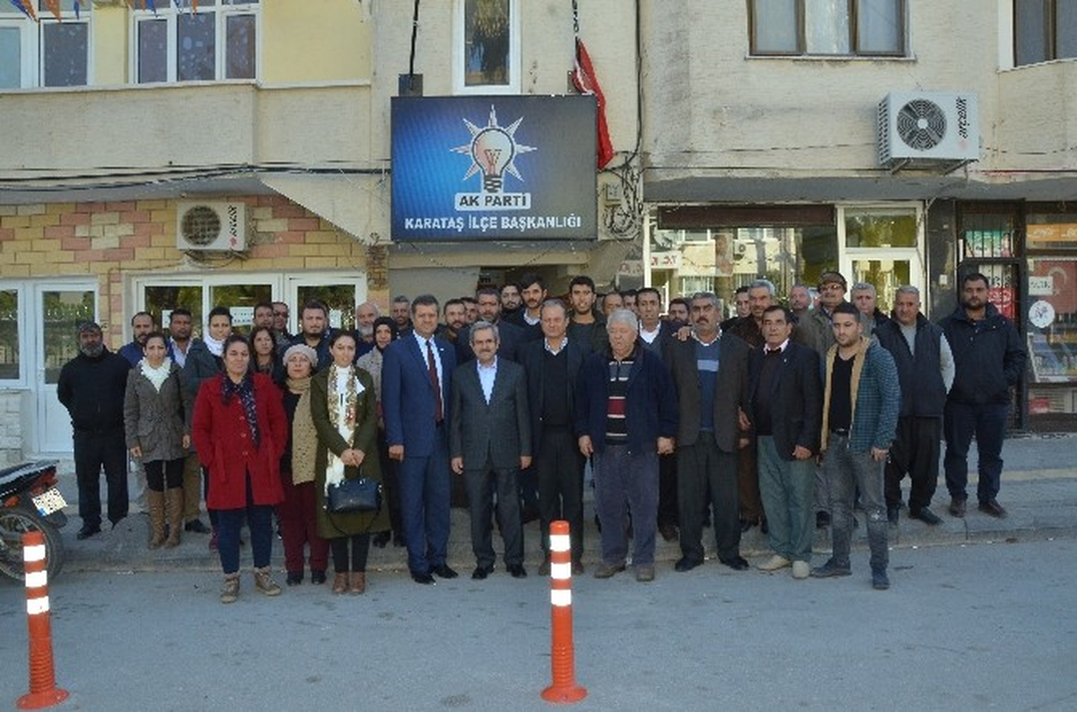 Ünüvar, Karataş\'ta İlçe Teşkilatı ile Buluştu