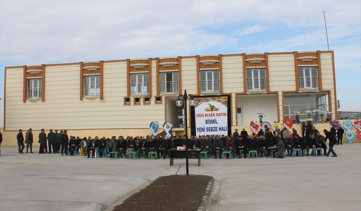 Bismil\'de Yeni Sebze Hali Açılışı