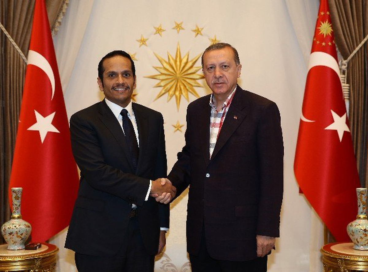Cumhurbaşkanı Erdoğan, Katar Dışişleri Bakanı\'nı Kabul Etti