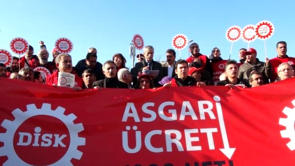 Disk\'ten Asgari Ücret Eylemi