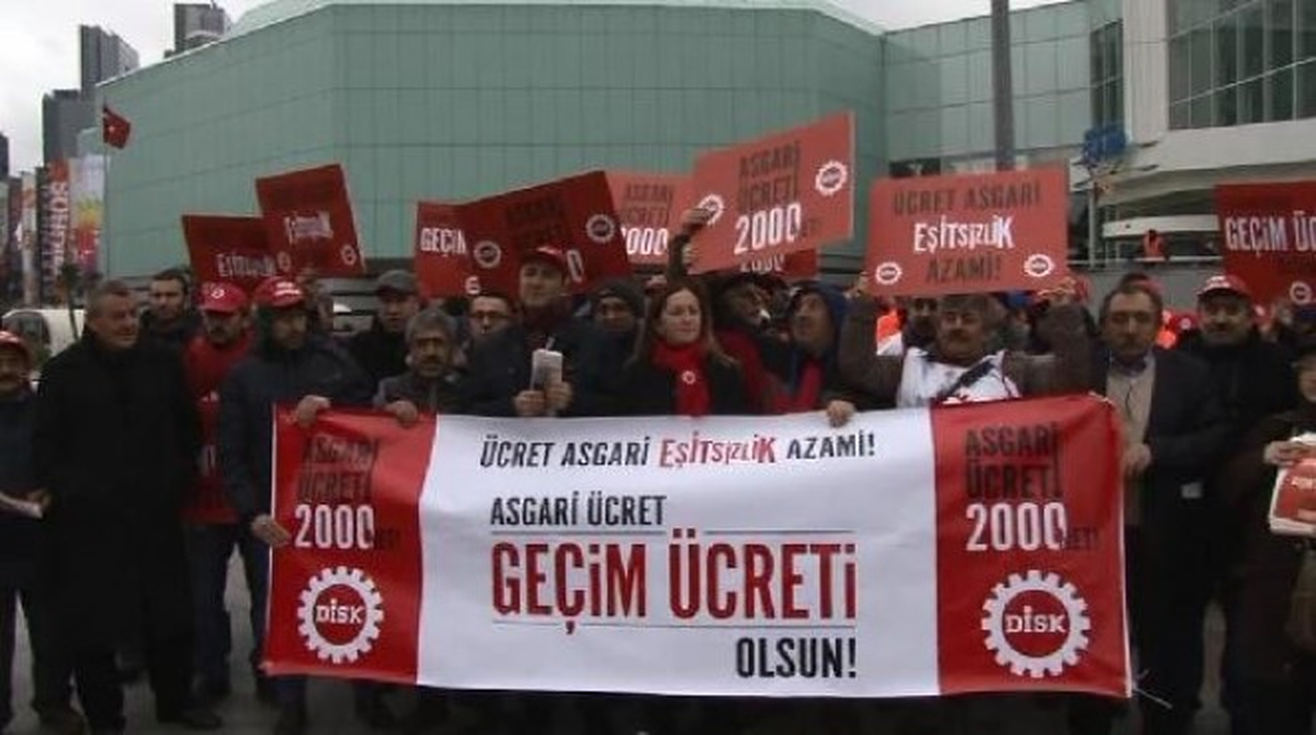 Disk\'ten Asgari Ücret Eylemi