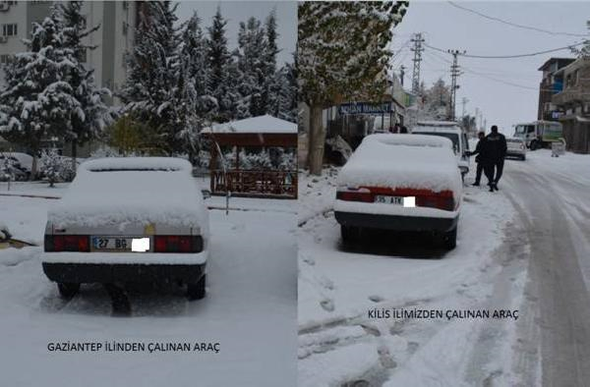 Kilis\'te, Otomobil Hırsızları Yakalandı