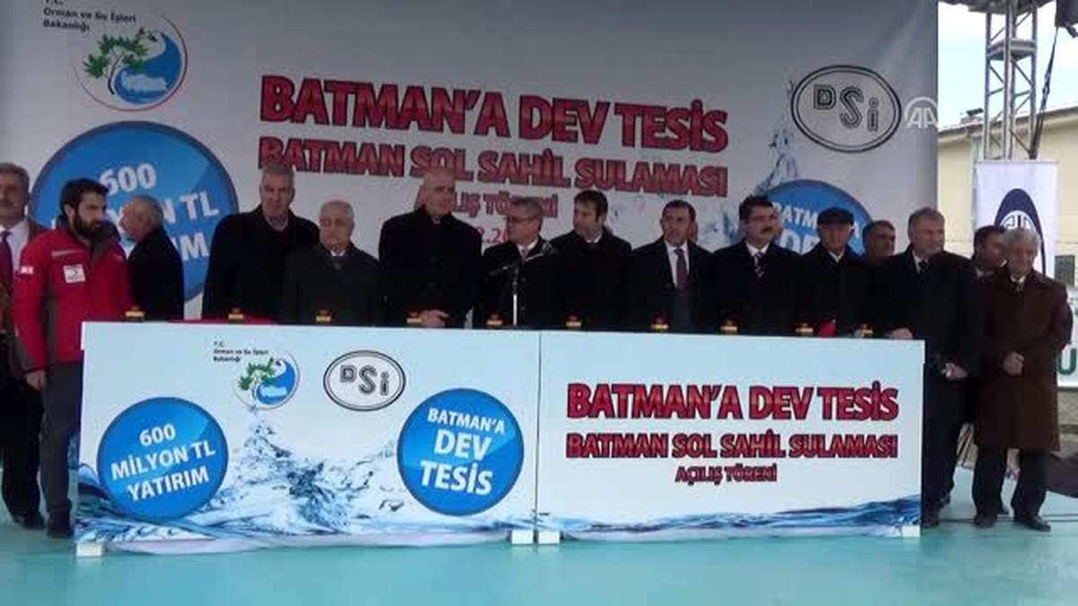 Orman ve Su İşleri Bakanlığı Toplu Açılış Töreni