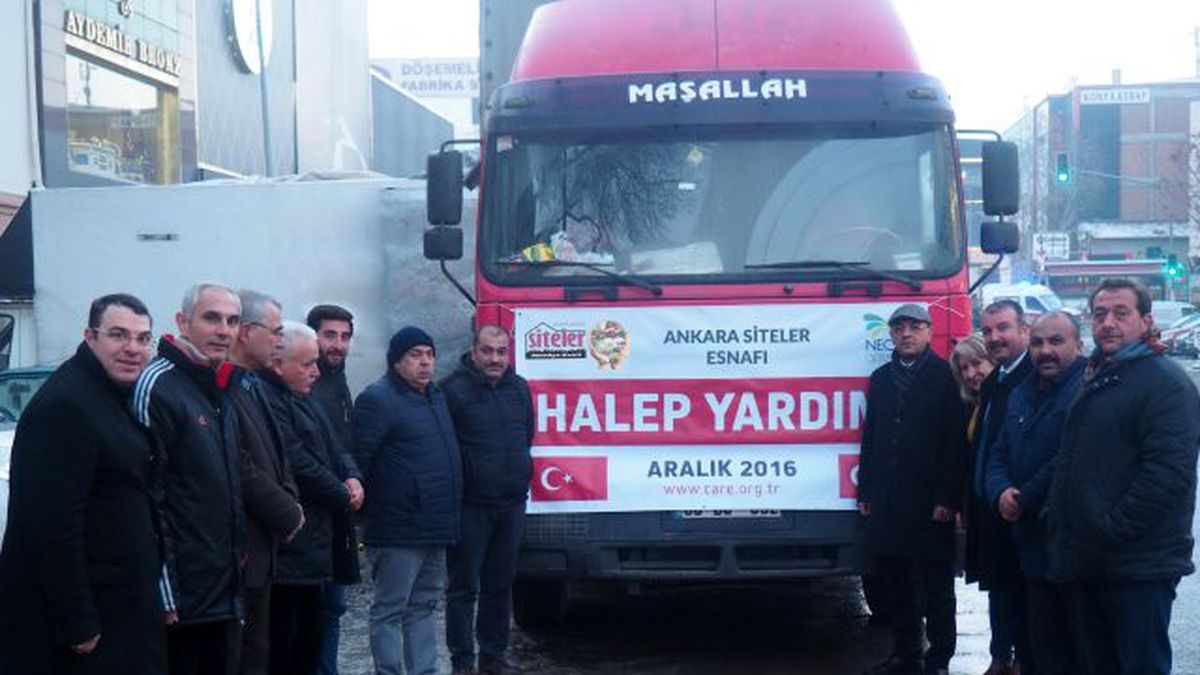 Siteler Esnafından Halep\'e Yardım Eli