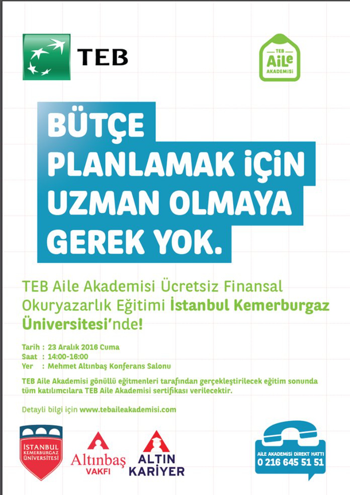Teb Aile Akademisi Finansal Okur Yazarlık Eğitimi