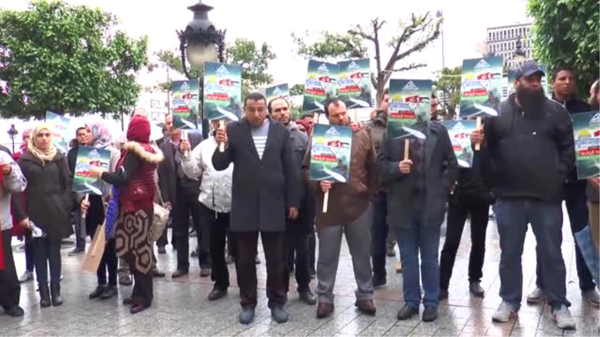 Tunuslu Uçak Mühendisi Zevvari\'nin Öldürülmesi Protesto Edildi