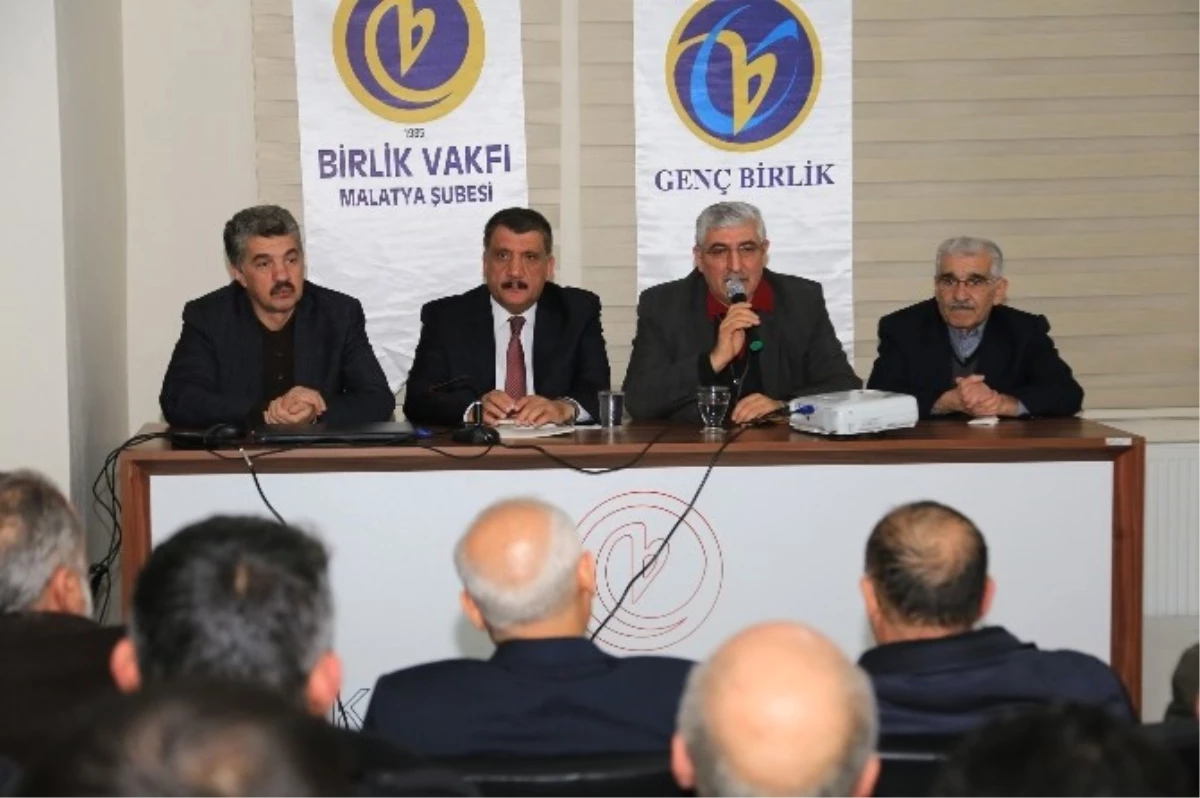 Başkan Gürkan, Birlik Vakfı Malatya Şubesi\'nin Konuğu Oldu