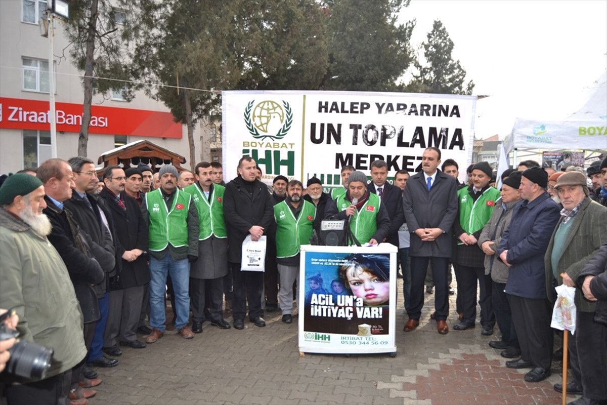 Boyabat\'tan Halep\'e Gıda Yardımı Gönderildi