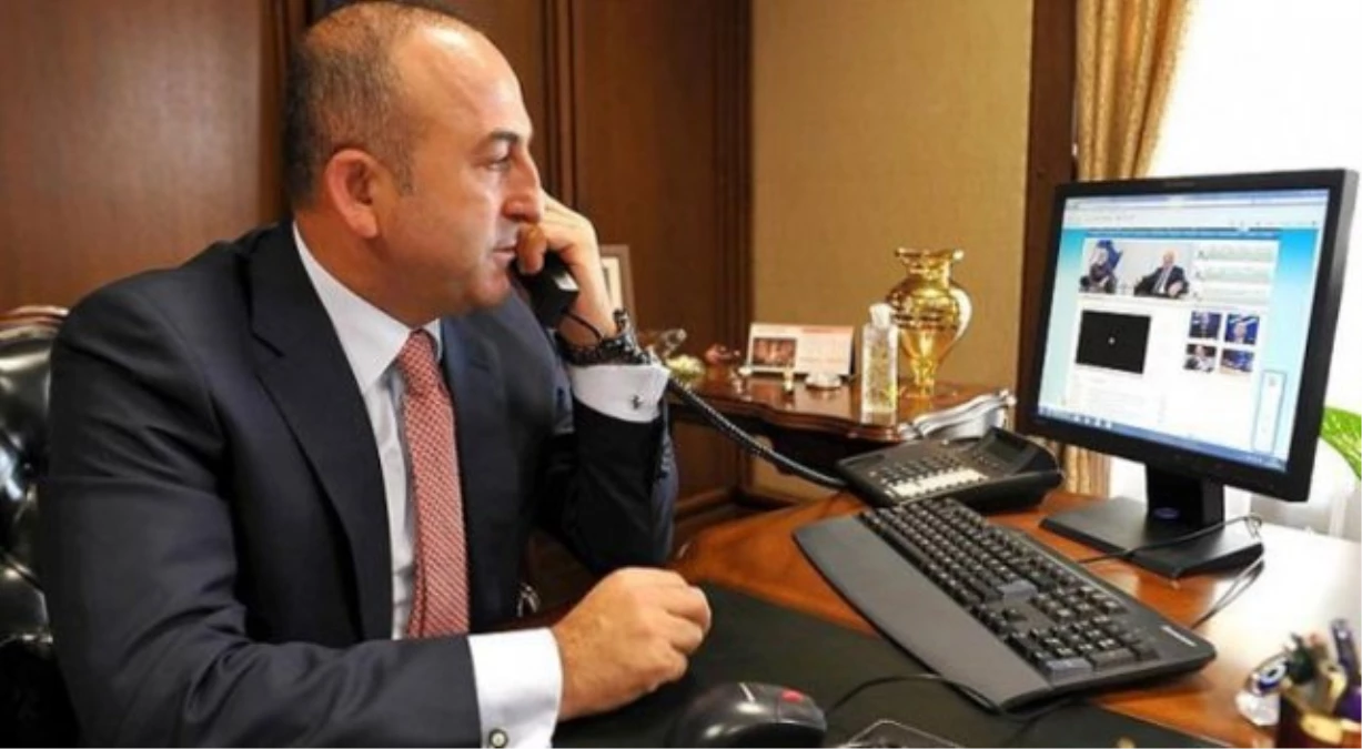 Çavuşoğlu, Fransız Mevkidaşı ile Telefonda Görüştü