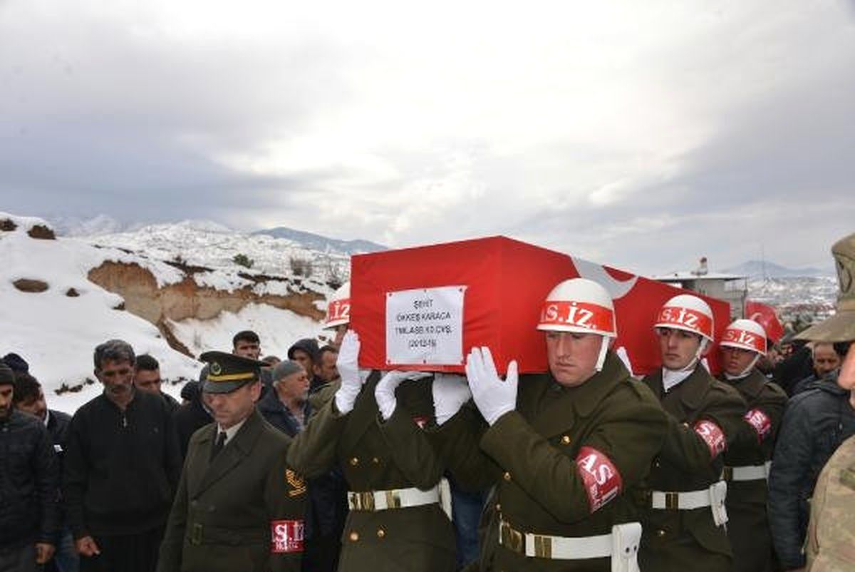 Dha Yurt - Suriye\'de Şehit Olan Astsubay Ökkeş Karaca, Kahramanmaraş\'a Defnedildi
