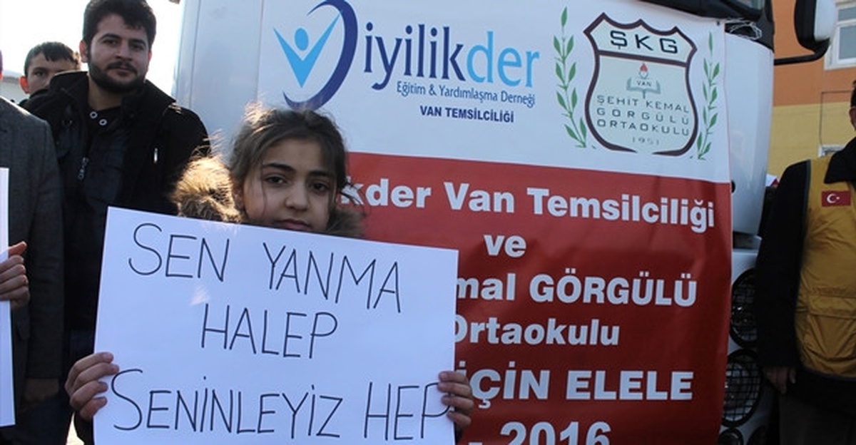 İlköğretim Okulu Öğrencilerinden Halep\'e Yardım