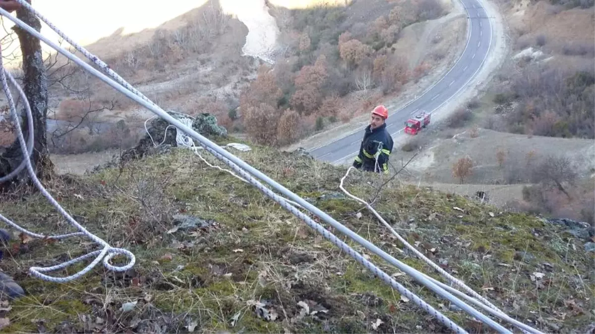 İtfaiye Mahsur Kalan Keçi İçin Seferber Oldu