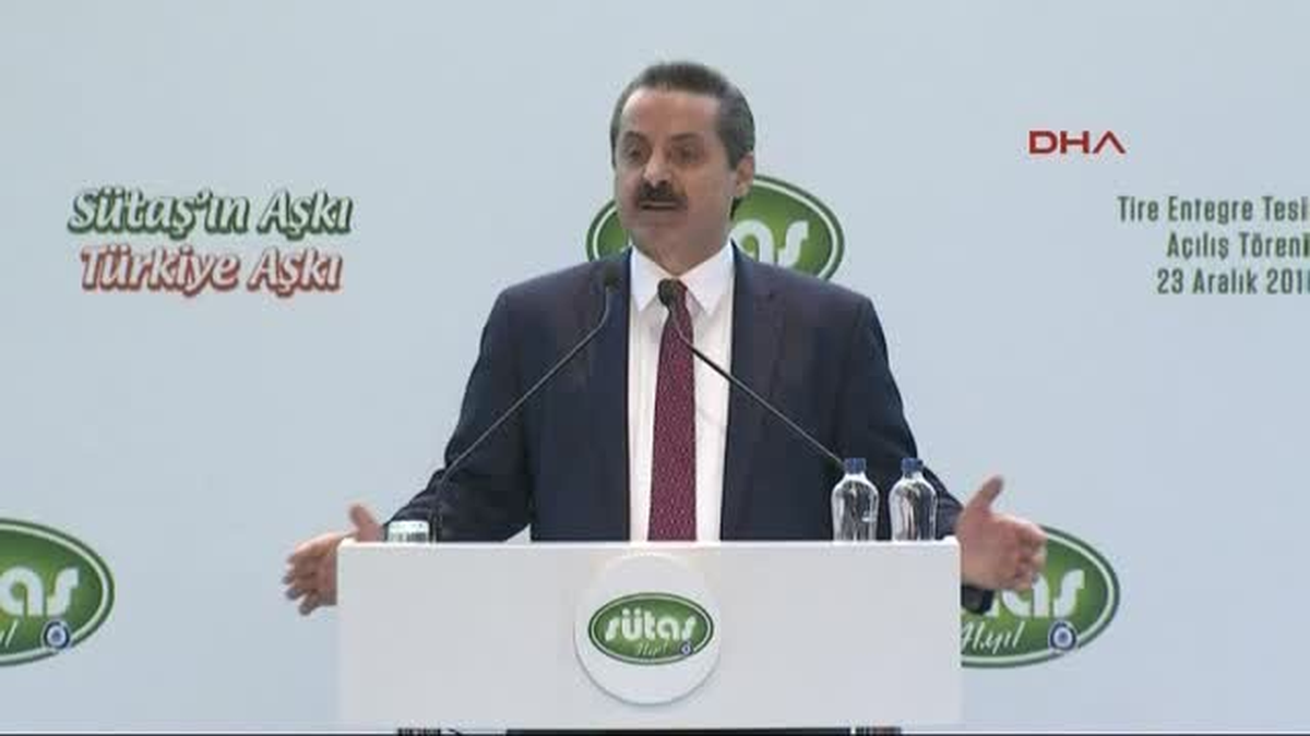 Izmir Bakan Faruk Çelik Sütaş Entegre Tesislerinin Açılış Töreninde Konuştu