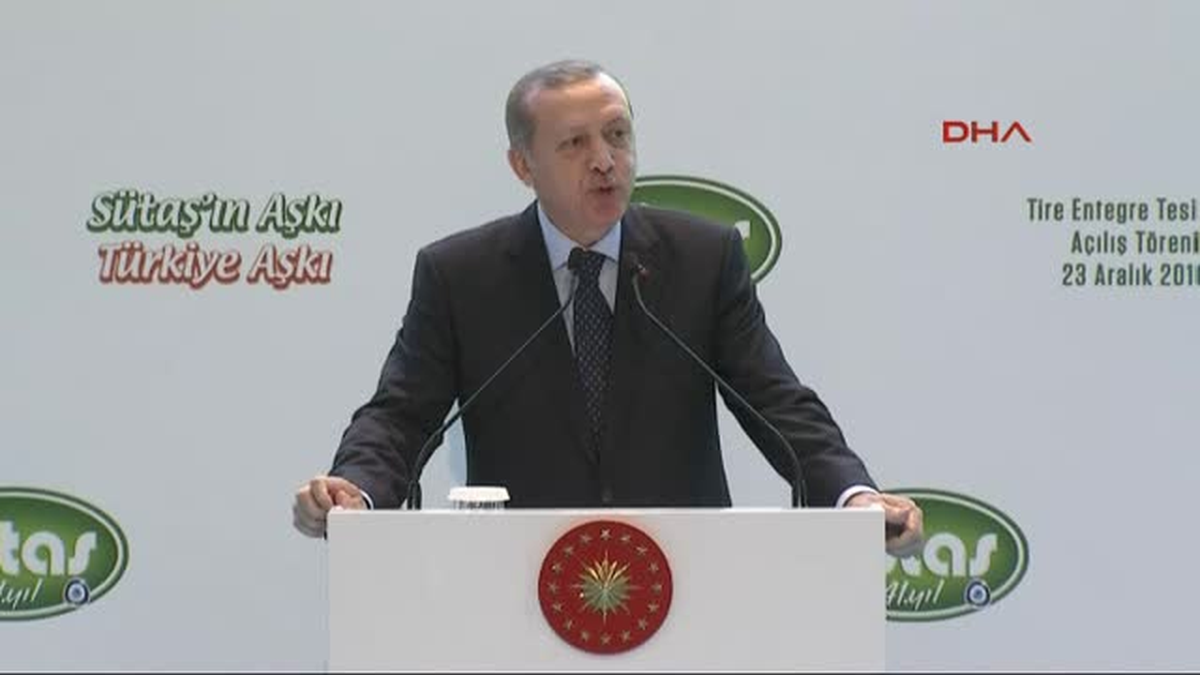 Izmir Cumhurbaşkanı Erdoğan Sütaş Entegre Tesislerinin Açılış Töreninde Konuştu