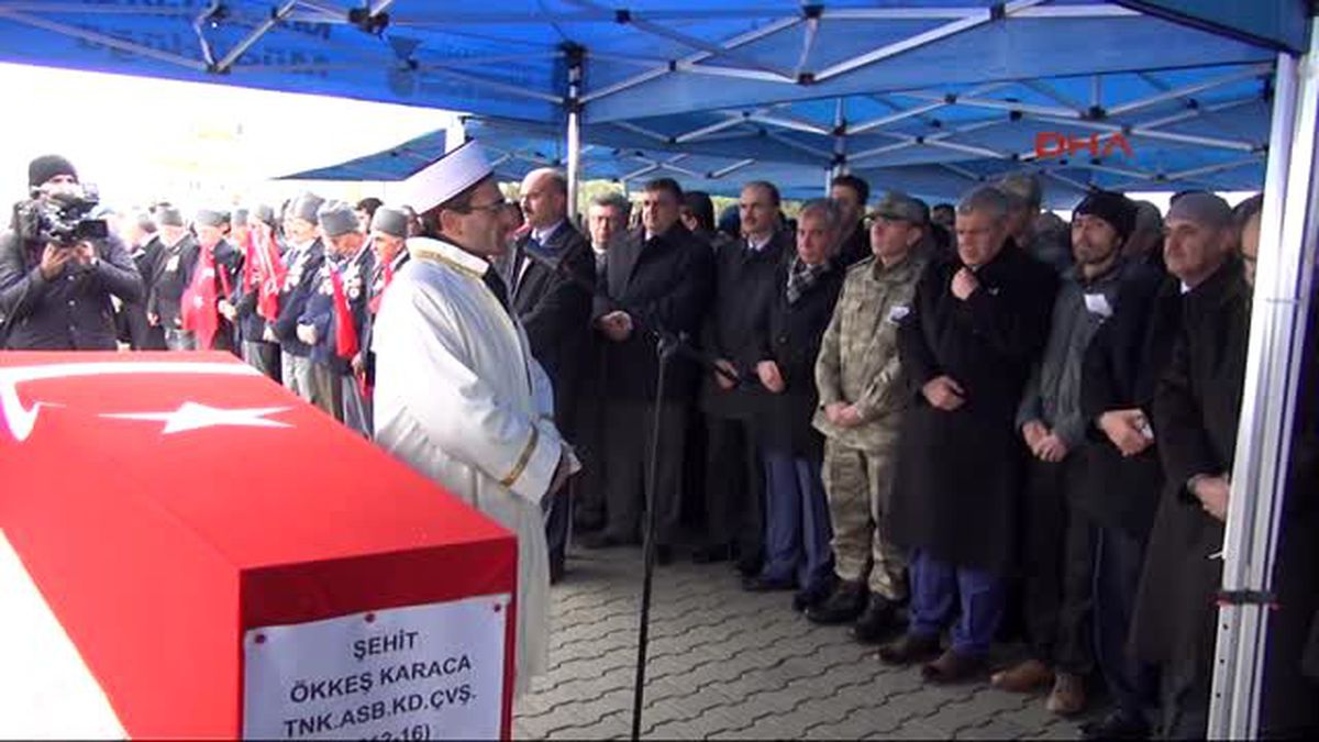Kahramanmaraş Suriye\'de Şehit Olan Astsubay Ökkeş Karaca, Kahramanmaraş\'a Defnedildi